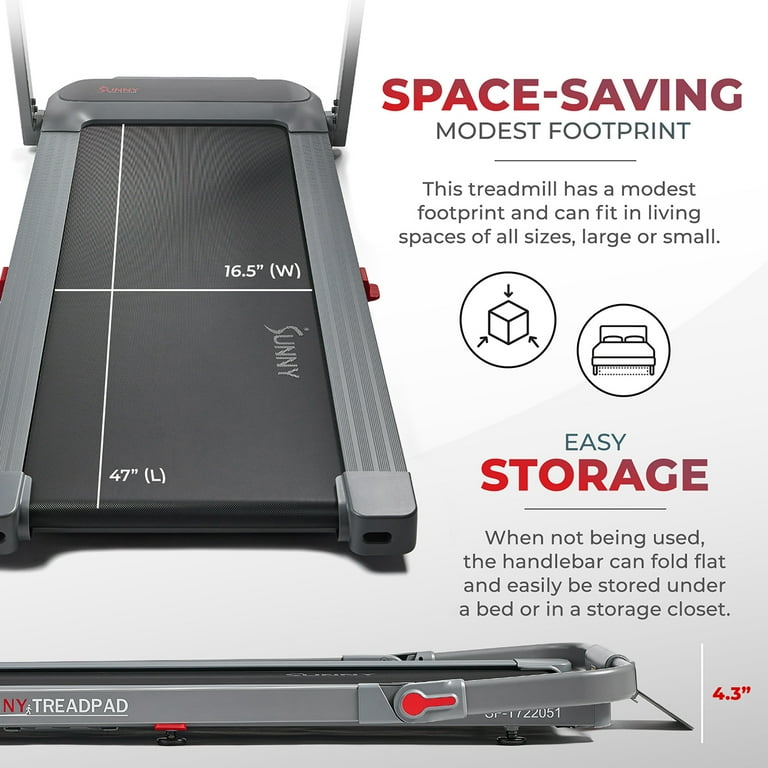 Sunny Health & Fitness HELIUS LITE Treadmill with Motor