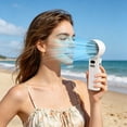 thumbnail image 4 of Gifts YYV Handheld USB Rechargeable High-Speed Mini Fan Digital Display Rotatable Compact Portable Turbo Cooling Fan for Travel Outdoor Office Students Gift Rechargeable Pocket Fan, 4 of 6