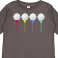 thumbnail image 4 of Inktastic Rainbow Golf Tees Boys or Girls Long Sleeve Toddler T-Shirt, 4 of 5