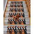 thumbnail image 2 of Stair Treads for Wooden Steps,Black Female Peel and Stick Stair Treads with Reusable Adhesive,African Women Geometric Abstract Art Non Slip Indoor Stairs Runner Rugs Mats for Elders Dogs 8"x30" 10PCS, 2 of 7