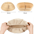 thumbnail image 2 of SUWU 6 Pack 10 Inch Round Bread Proofing Basket Cloth,Liner Sourdough Banneton Proofing Baskets Cloth,Natural Rattan Baking Dough Basket Cover for Dough Rising Baking, 2 of 9