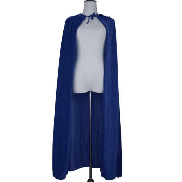 Capa con capucha Sunnimix para adulto Disfraz de brujería medieval Azul