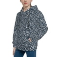 thumbnail image 2 of Easygdp Small White Flowers Boys Hoodie Kids Sweatshirt Youth Pullover With Hood-Small, 2 of 6