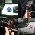 thumbnail image 2 of BrowQuartz Car Start-stop Buttons High Fit Ignition Switch Small Replacing Switches Button Cover Stickers Fittings Repairing Shop Silver Fwithout startstop, 2 of 6