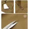 thumbnail image 6 of Eltusu Men's Jackets with Zip Up, Lightweight Solid Color Long Sleeve Collared Men's Outerwear Brown Size 2XL, 6 of 7