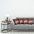 thumbnail image 3 of Ambesonne Animal Throw Pillow Cover 4 Pack, Dancing Ballerina Words, 18", Maroon and Marigold, 3 of 7
