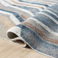 thumbnail image 6 of LR Home Blue/Beige Modern Abstract Performance Washable Indoor Area Rug, 6 of 8