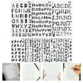 thumbnail image 4 of 24 Sheets English Letters Hollow Painting Templates Hand Graffiti Templates, 4 of 7