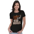 thumbnail image 3 of Funny Hunting Big Bucks Deer Hunt Pun Womens Fitted Plus Size Graphic Tee Brisco Brands 2X, 3 of 5