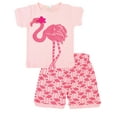 thumbnail image 1 of Little hand Pyjamas d'Été à Manches Courtes pour Filles Tout-Petits 2-7T, 1 of 6