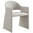 thumbnail image 2 of Modway Talia Fauteuil de Salle à Manger Rembourré en Tissu en Lin, 2 of 9
