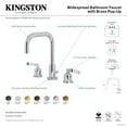 thumbnail image 7 of Kingston Brass FSC8938EFL Centurion Two-Handle 3-Hole Deck Mount Widespread Bathroom Faucet with Brass Pop-Up in Brushed Nickel, 7 of 7
