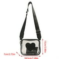thumbnail image 3 of FENOHREFE Portable Clear Crossbody Purse Bag Approve Transparent Purse Messengers Shoulder Bag for Holding Small Belonging, 3 of 8