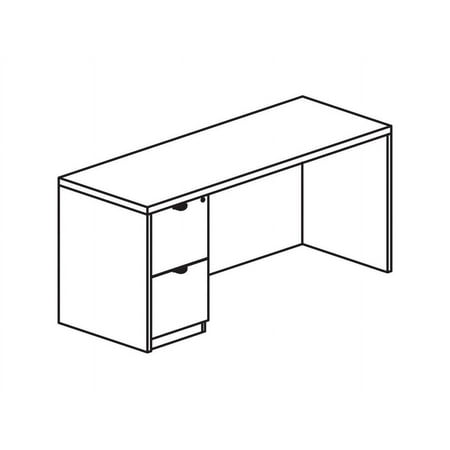UPC: 0035255184304 | Lorell PC2472LGE Prominence 2.0 Gray Elm Laminate Desk Unit