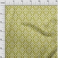 thumbnail image 3 of oneOone Cotton Silk Olive Green Fabric Geometric Fabric For Sewing Printed Craft Fabric By The Yard 42 Inch Wide, 3 of 5