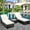 Beige Cushion, variant on SEGMART 3 Pieces Outdoor Rattan Wicker Lounge Chairs Set, Adjustable Reclining Backrest Lounger Chairs and Table, Modern Rattan Chaise Chairs with Table & Cushions, Pool, Yard, Deck Beige