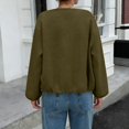 thumbnail image 6 of Aellinatey Womens Cropped Bomber Jacket Casual Zip Up Varsity Jackets Trendy Outwear Coats with Welt Pockets, 6 of 10