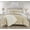 Beige, variant on The Complete Bed Bundle 8-Piece Luxury Bedding Set with Comforter, Shams, Sheets & Throw Blanket - Tan King/Cal-King Size