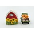 thumbnail image 5 of Ceramic Sunflower Barn Red Truck Pumpkins Salt Pepper Shakers, 5 of 5