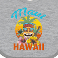 thumbnail image 4 of Inktastic Maui Hawaii Vacation Tiki Boys or Girls Baby Bib, 4 of 4