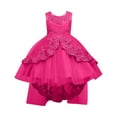 thumbnail image 4 of Kids Girls Dresses Toddler Formal Dresses Pink Dress Girls Rainbow Dress Easter Dresses for Girls 8-9Y, 4 of 4