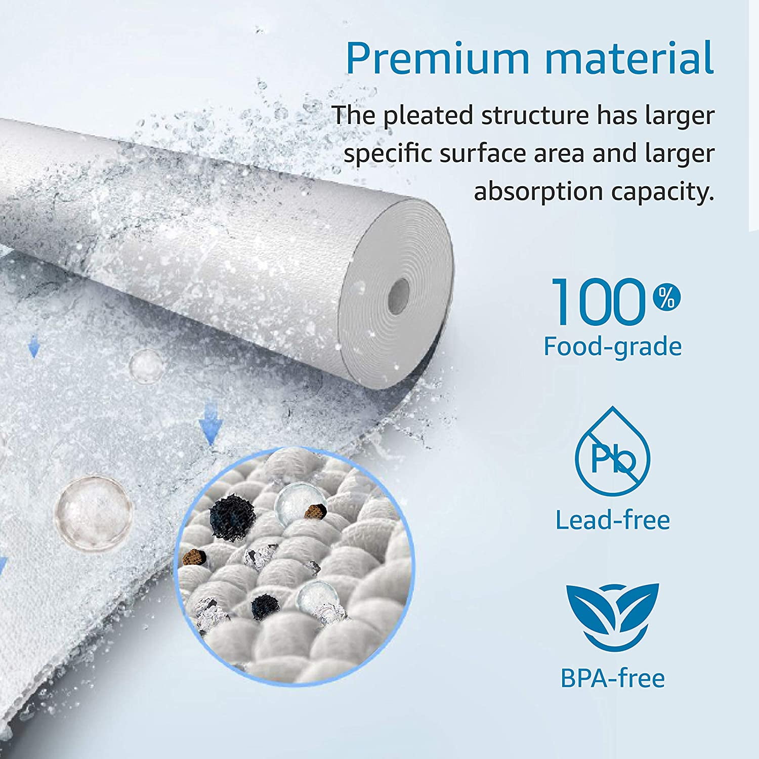 Packing May Vary Replacement for 3M Aqua-Pure AP810 Whirlpool WHKF-GD25BB AP811 AQUACREST AP810 Whole House Water Filter Pack of 4 AP801 