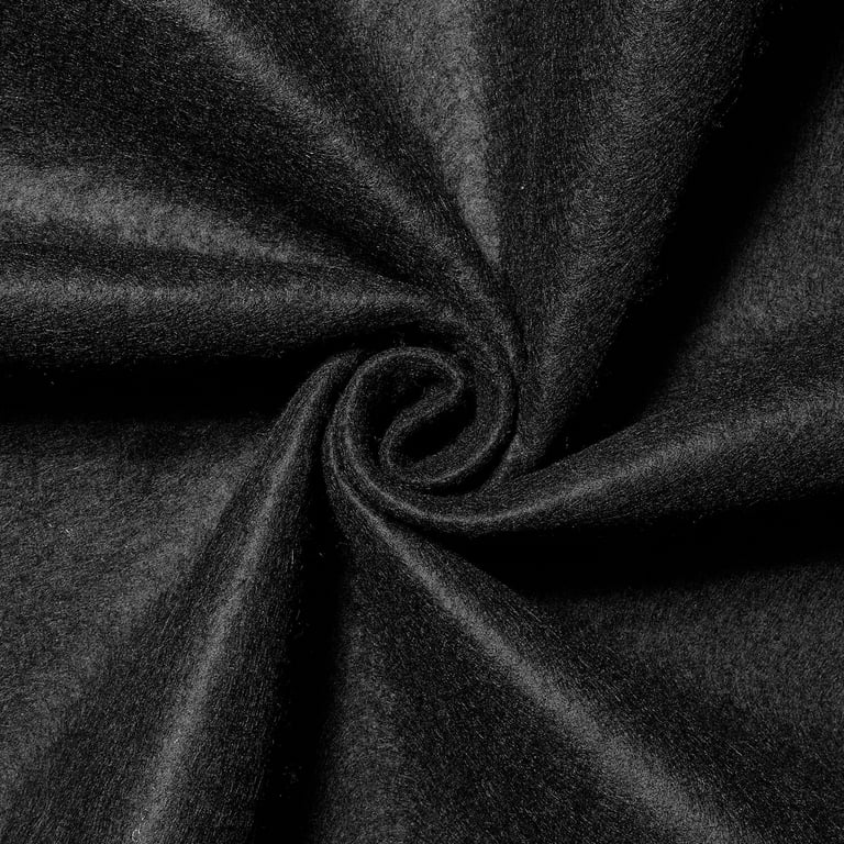 Black Felt Fabric - by The Yard