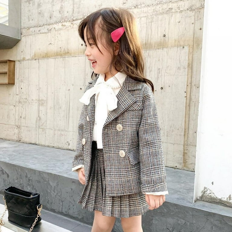 Coat and top skirt set