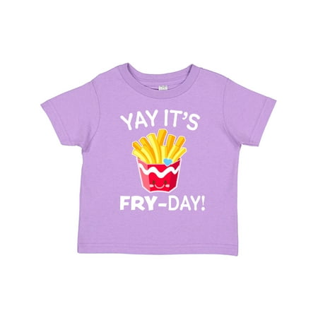 

Inktastic Yay Its Fry Day with Cute French Fries Gift Toddler Boy or Toddler Girl T-Shirt