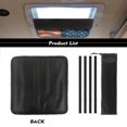thumbnail image 6 of XYZCANDO Horse Skylight Cover American Flag RV Window Shade Camper Window Cover Foldable Blackout Window Cover UV Rays Protection Camper Trailer Fan Vent Cover RV Blackout Ventilation Cover Black, 6 of 7