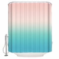 thumbnail image 2 of Pink Teal Ombre Waterproof Fabric Shower Curtain, Modern Abstract Art Gradient Aesthetics Shower Curtain for Bathroom Curtains Bathtubs Hotel Washable Shower Curtains with 12 Hooks Standard 60x72, 2 of 6