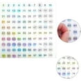 thumbnail image 4 of 10 Sheets 1 to 500 Reflective Laser Number Stickers Self Adhesive Label Stickers Small Round Waterproof Organizing Stickers for Home School Office Decoration, 4 of 7