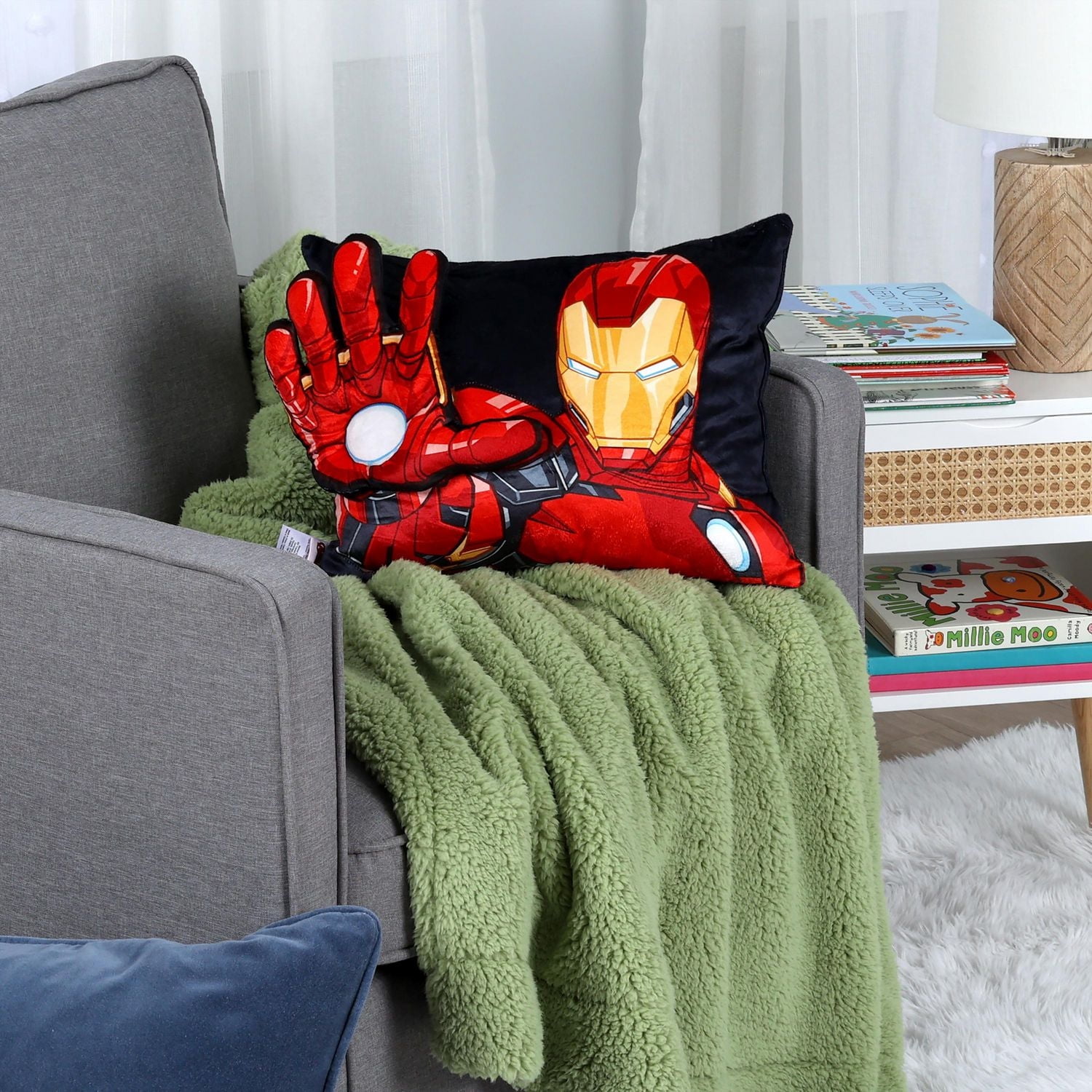 Marvel Iron Man 3D Dimensional Pillow, 13" x 16"