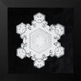 thumbnail image 2 of Bentley, Wilson 12x12 Black Modern Framed Museum Art Print Titled - Snowflake 1205, 2 of 5