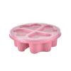 thumbnail image 7 of Rkxzt Snack Box Heart-Shaped Snack Box with Lid 4 Compartment Plastic Food Storage Container 6.69x6.69x2.16"Stackable Bento Lunch Box Kitchen, 7 of 7