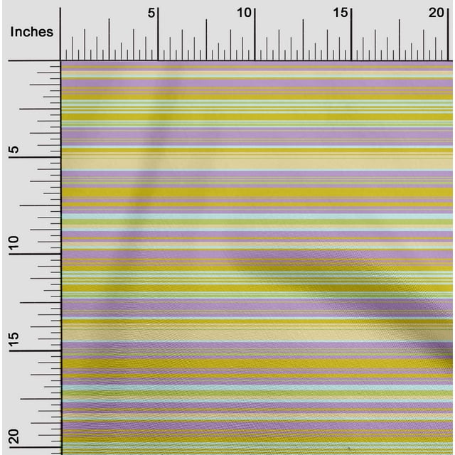 oneOone Cotton Flex Fabric Horizontal Stripe Printed Fabric 1 Yard 40 Inch Wide