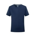 thumbnail image 4 of fatyb Women's Basic T-Shirts Short Sleeve Loose Casual T Shirts Solid Color Round Neck Summer Tee Tops, 4 of 4