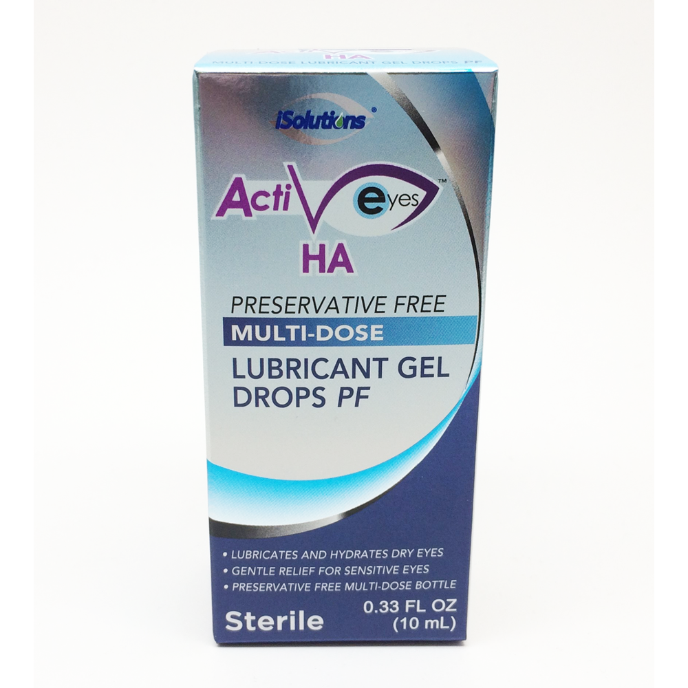 Activeyes HA Lubricant Gel Drops Preservative Free, 10ml