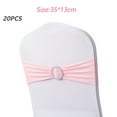 thumbnail image 2 of 20 piezas bandas para sillas, lazos, funda elástica para silla con hebilla deslizante para decoración de banquete de recepción de fiesta de boda, 2 of 6