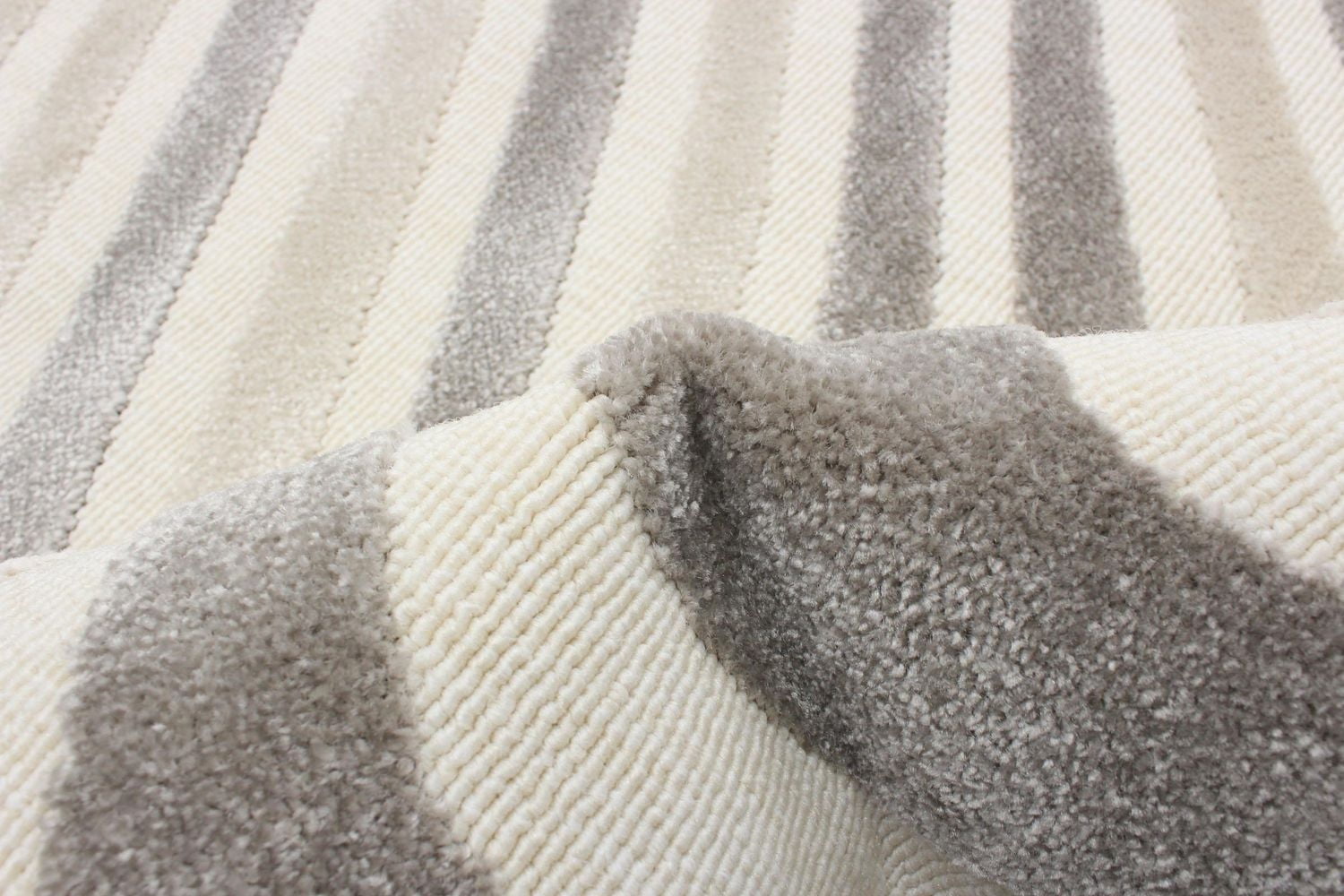 ECARPET Modern Area Rug for Dining Room, Living Room, Bedroom or Den Zuma Ivory