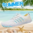thumbnail image 4 of Zapatos Acuaticos Aquashoes Aqua Shoes Transpirable Escalada Resistente al Desgaste para Mujer ( 46) Blanco Azul Likrtyny Tenis De Mujer Tenis De Hombre, 4 of 9