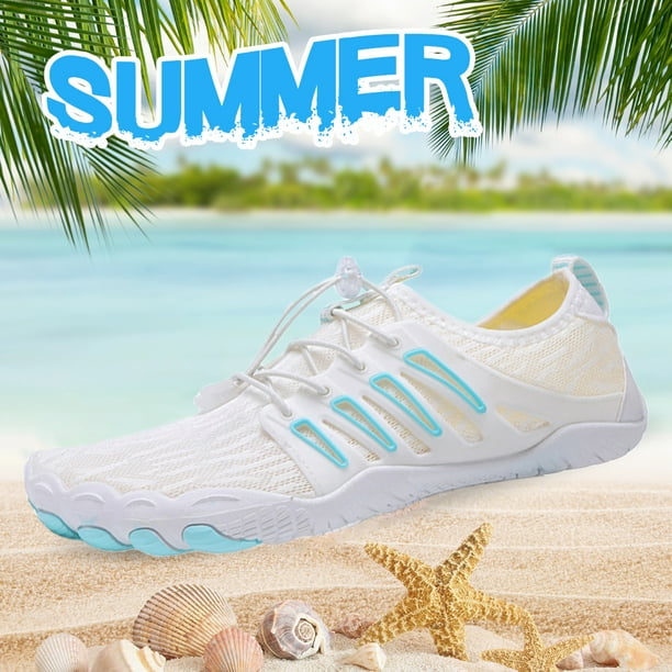 Zapatos de escalada transpirables resistentes al desgaste para mujeres (blanco azul 41) Likrtyny Tenis De Mujer Tenis De Hombre