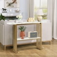 thumbnail image 3 of Gymax 48'' 2-Tier Entryway Hallway Console Table Couch Side Table for Living Room, 3 of 10