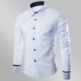 thumbnail image 2 of sageysalite Dress Shirts for Men Casual Cotton Button down Turndown Collar Lightweight Long Sleeve Business Casual Shirts, 2 of 4