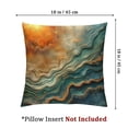 thumbnail image 4 of Acheng Gold and Blue Abstract Art Short Plush Pillowcase Set of 2 White, 4 of 7