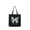 Black prt, variant on Ecoek Canvas Tote Bag with Zipper & Pocket, Stylish Cotton Handbag for Women, College, Travel & Shopping