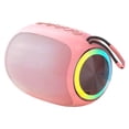 thumbnail image 1 of Cateissary Altavoz Bluetooth con subwoofer impermeable ABS para reproducción de música en gran volumen Altavoz Bluetooth portátil Electrónica Rosa, 1 of 6