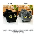 thumbnail image 6 of Wizlet Cute Black Cat Plush Pillow, Kawaii Plushies Black Cat Stuffed Animals, Squishy Plushies, Cuddle Plush Pillow for Kids & Girls 25.6 in Black, 6 of 7