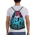 thumbnail image 2 of Lsque Geometry Dash Print Drawstring Backpack Bag Sport Gym Sackpack Cinch Bags Drawstring Bags Draw String Sport Bag-Medium, 2 of 8