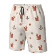 thumbnail image 5 of Kdxio Cute Squirrel Pattern Mens Casual Shorts - Drawstring Summer Beach Sports Shorts for Men, 5 of 9